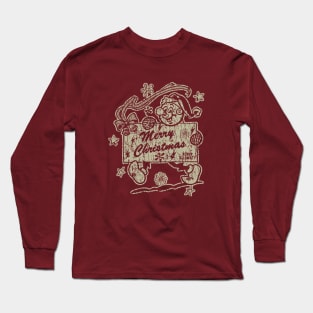 VINTAGE RETRO STYLE - Reddy Kilowatt CHRISTMAS 70s Long Sleeve T-Shirt